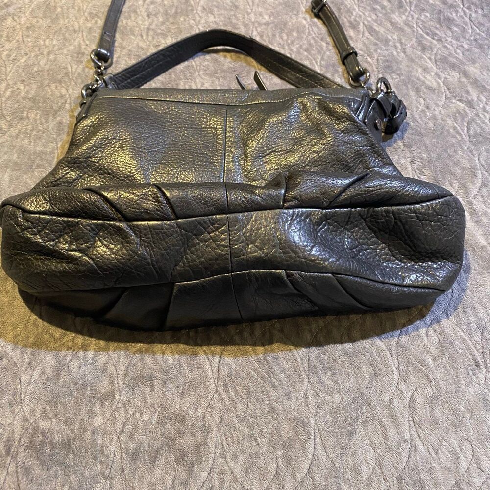 Margot NYhe Adelle Foldover Handbag in Soft Leather Black Boho - Picture 10 of 10